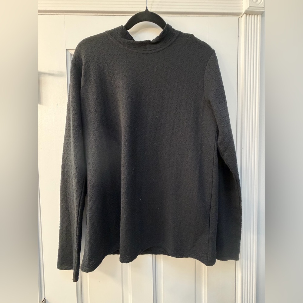 Anthropologie Postmark Brand, Elegant Black Turtleneck Top